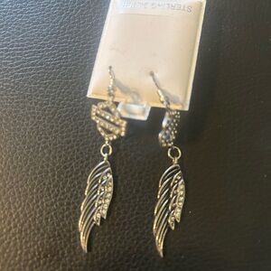 Silver Winged Earrings
